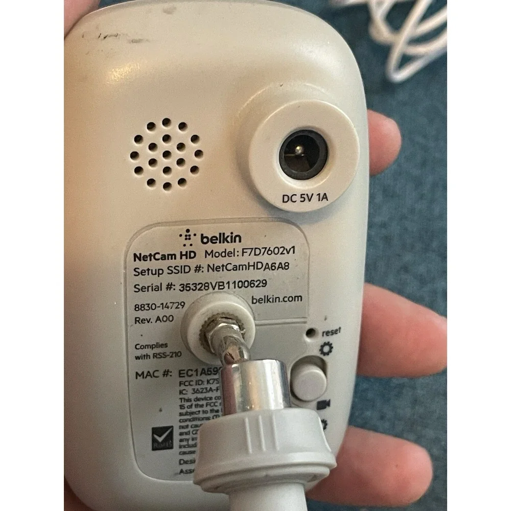 Belkin Netcam HD With Power‎ Adapter